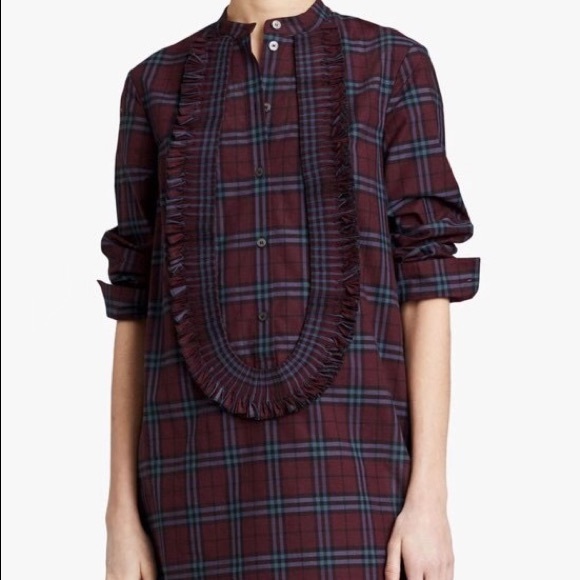 Burberry Laysan Ruffle Bib Shirt - Picture 2 of 7